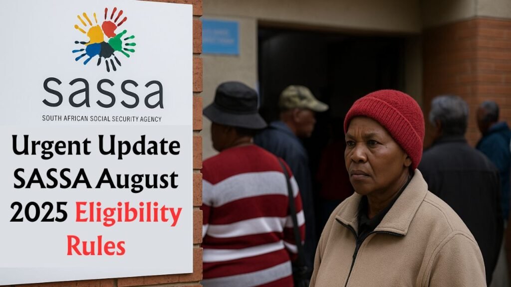 Urgent Update SASSA August 2025 Eligibility Rules