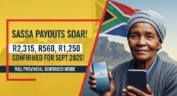 Big News for SASSA Beneficiaries: September 2025 R2,315, R560, and R1,250 Grants Confirmed With Full Provincial Schedule Released