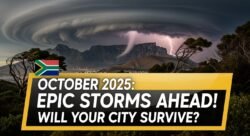 Weekend Weather Alert October 2025 – Heavy Rain and Winds to Hit South African Cities
